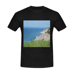 Block Island Bluffs - Block Island, Rhode Island Men's Slim Fit T-shirt (Model T13)