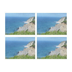 Block Island Bluffs - Block Island, Rhode Island Placemat 14’’ x 19’’ (Set of 4)