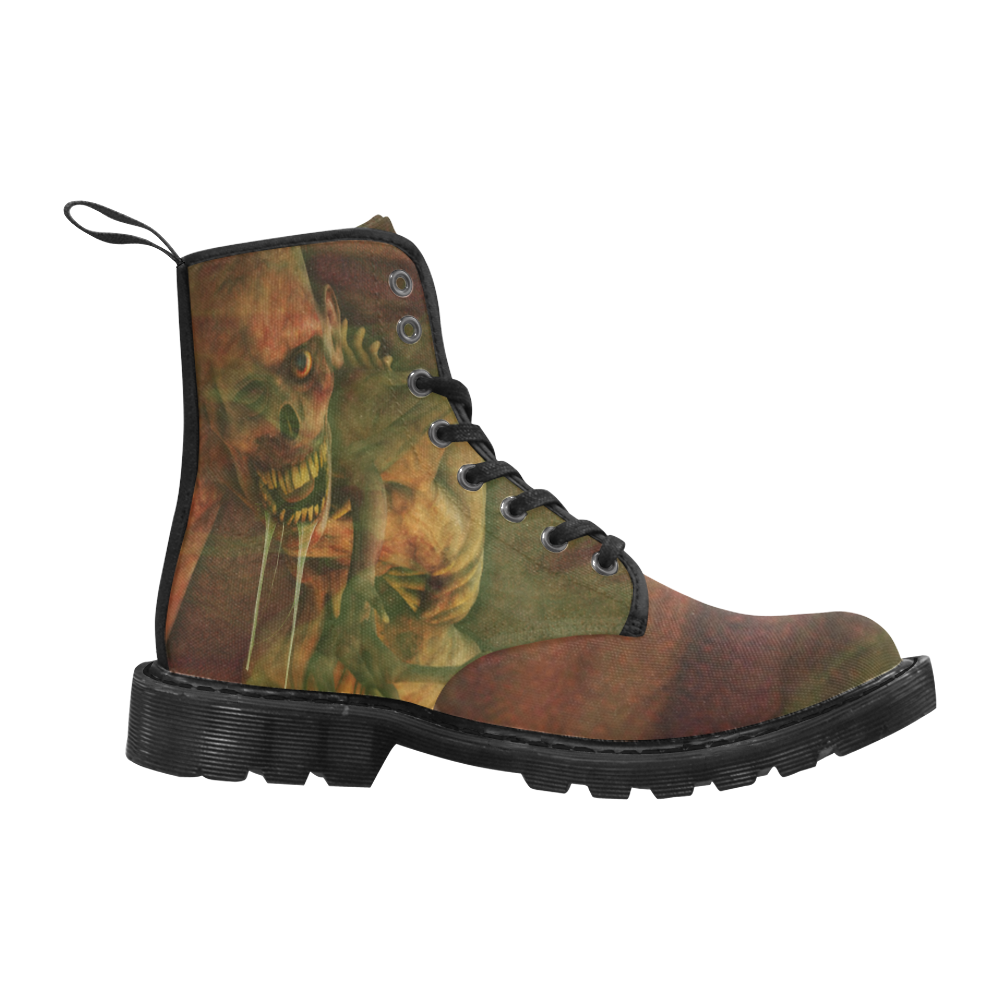 The Life of a Zombie Martin Boots for Men (Black) (Model 1203H)