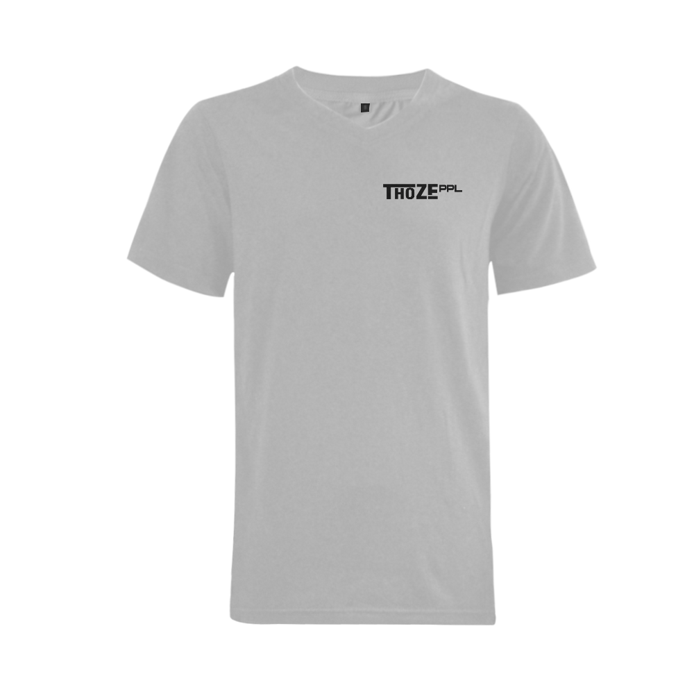 Thoze People V-Neck (Gray) Men's V-Neck T-shirt  Big Size(USA Size) (Model T10)