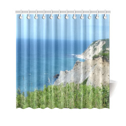 Block Island Bluffs - Block Island, Rhode Island Shower Curtain 69"x70"