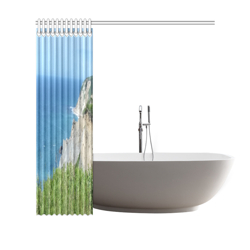 Block Island Bluffs - Block Island, Rhode Island Shower Curtain 69"x70"