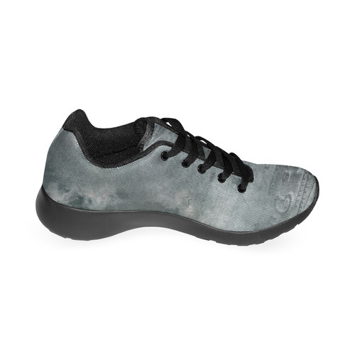 Dark grey letter vintage batik look Men’s Running Shoes (Model 020)