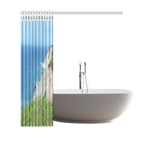 Block Island Bluffs - Block Island, Rhode Island Shower Curtain 69"x72"