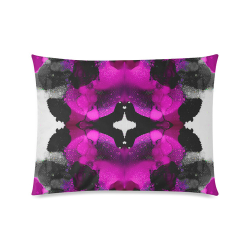 "Pink Moon" Custom Zippered Pillow Case 20"x26"(Twin Sides)