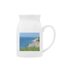 Block Island Bluffs - Block Island, Rhode Island Milk Cup (Large) 450ml