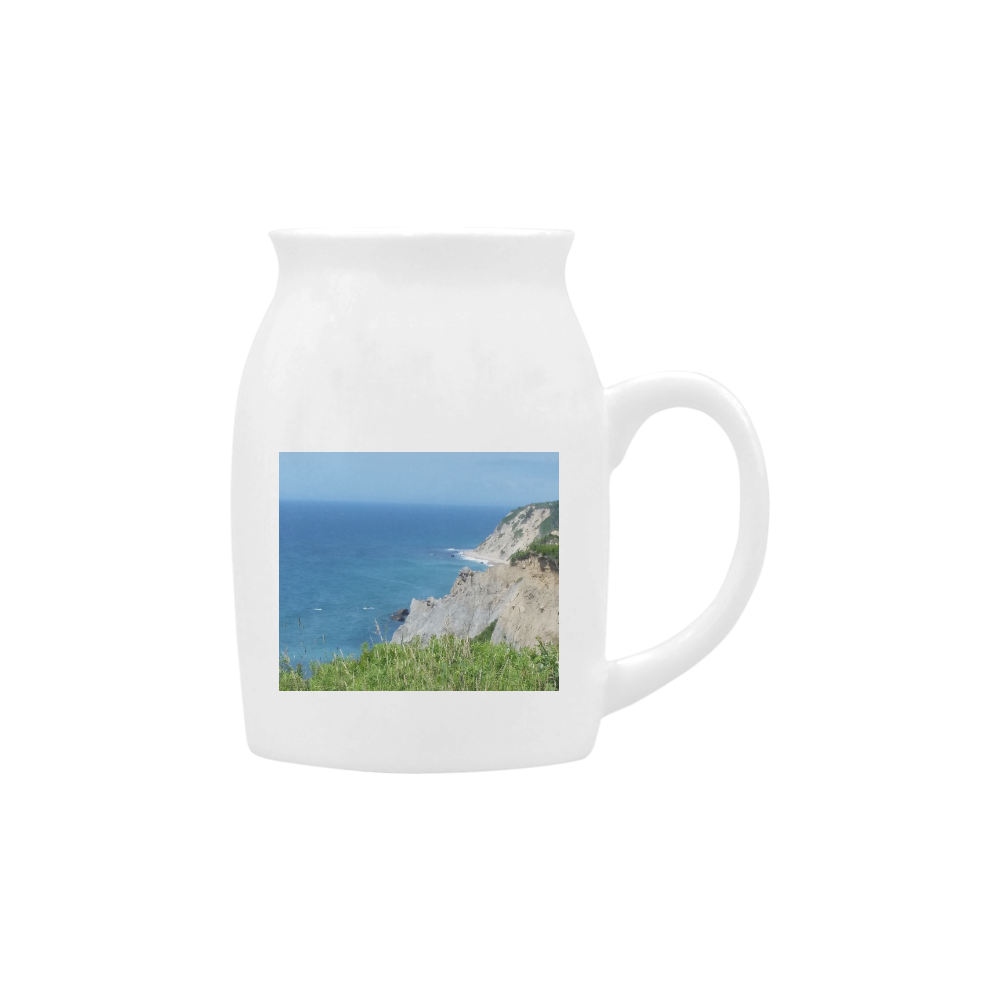 Block Island Bluffs - Block Island, Rhode Island Milk Cup (Small) 300ml