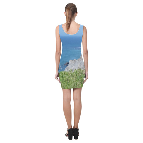 Block Island Bluffs - Block Island, Rhode Island Medea Vest Dress (Model D06)