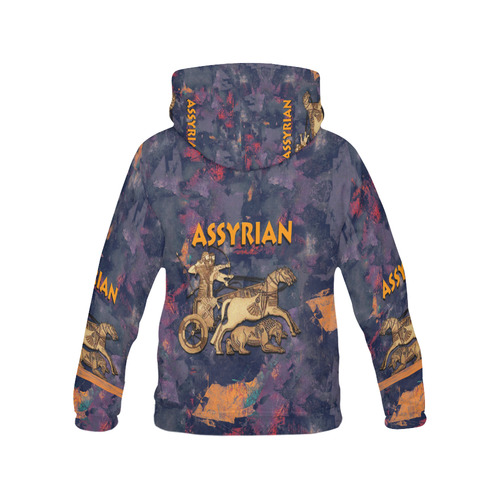 Assyrian Abstract Warrior Hoodie All Over Print Hoodie for Men (USA Size) (Model H13)