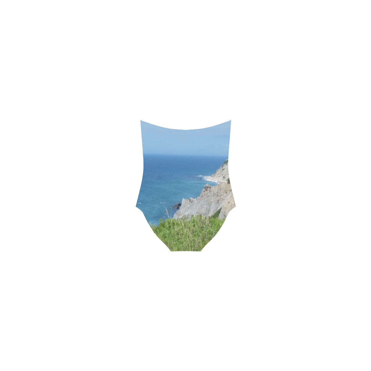 Block Island Bluffs - Block Island, Rhode Island Strap Swimsuit ( Model S05)