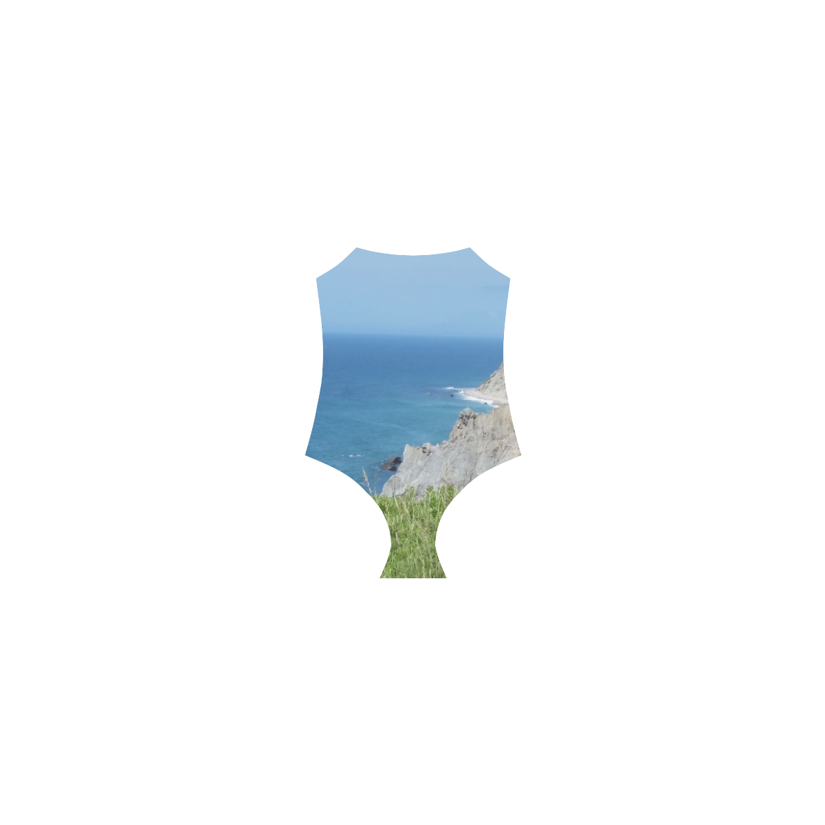Block Island Bluffs - Block Island, Rhode Island Strap Swimsuit ( Model S05)