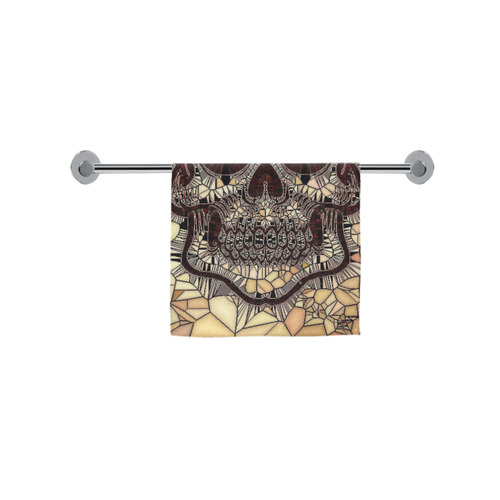 Glass Mosaic Skull,beige by JamColors Custom Towel 16"x28"