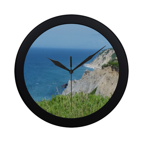 Block Island Bluffs - Block Island, Rhode Island Circular Plastic Wall clock