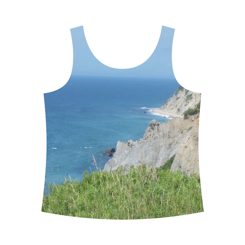 Block Island Bluffs - Block Island, Rhode Island All Over Print Tank Top for Women (Model T43)