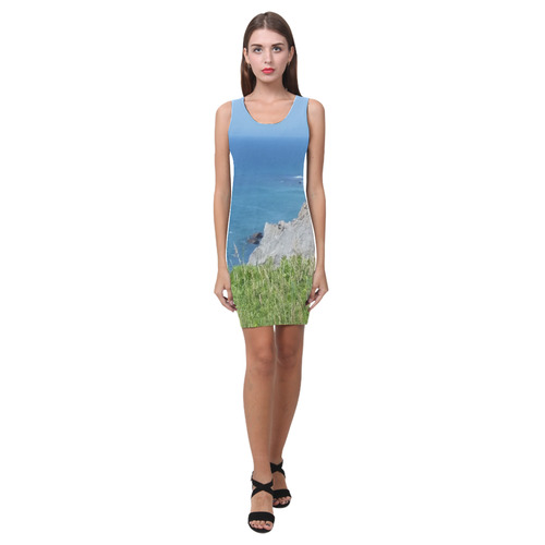 Block Island Bluffs - Block Island, Rhode Island Medea Vest Dress (Model D06)