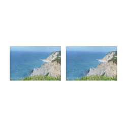 Block Island Bluffs - Block Island, Rhode Island Placemat 12’’ x 18’’ (Set of 2)