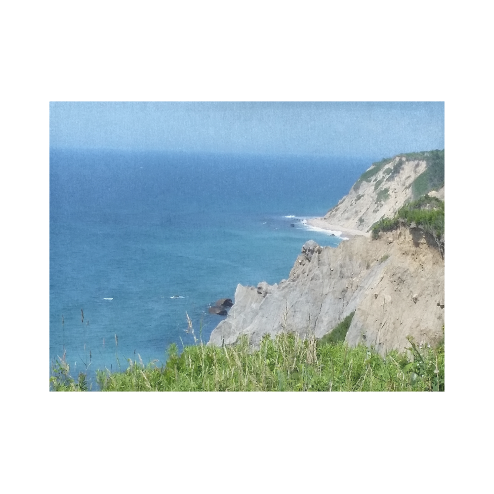 Block Island Bluffs - Block Island, Rhode Island Placemat 14’’ x 19’’ (Set of 4)