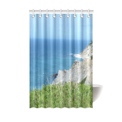 Block Island Bluffs - Block Island, Rhode Island Shower Curtain 48"x72"