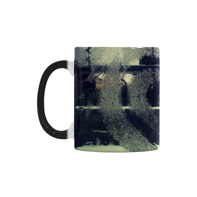 Rain drops on a window Custom Morphing Mug