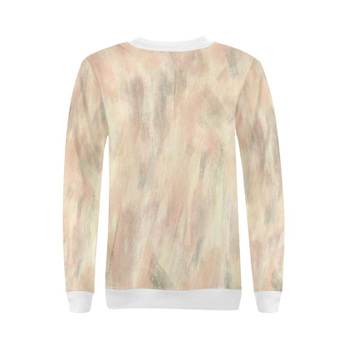 Bisque salmon grey look All Over Print Crewneck Sweatshirt for Women (Model H18)