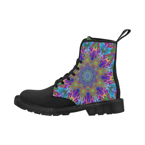 amazing mandala 28 by JamColors Martin Boots for Men (Black) (Model 1203H)