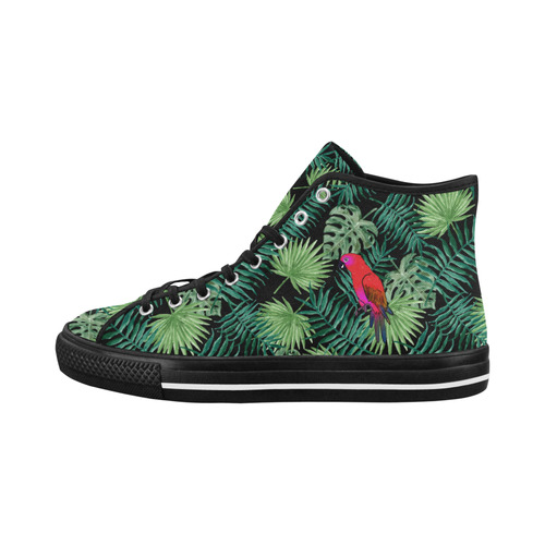 Parrot And Leaves Vancouver H Women's Canvas Shoes (1013-1)