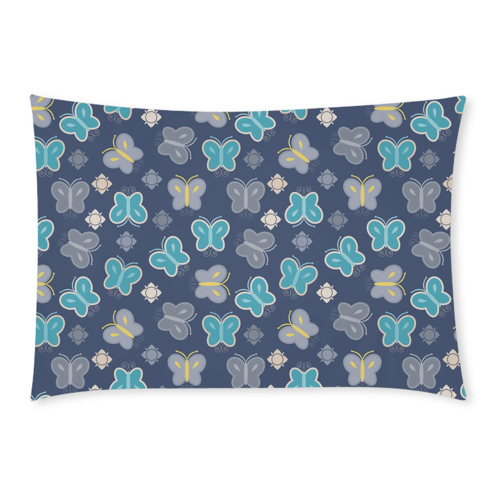 seamless butterfly Custom Rectangle Pillow Case 20x30 (One Side)