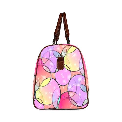Round Pattern by Popart Lover Waterproof Travel Bag/Large (Model 1639)