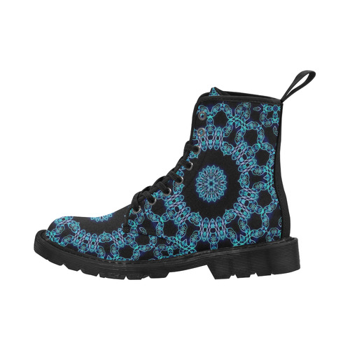 amazing mandala 29 by JamColors Martin Boots for Men (Black) (Model 1203H)