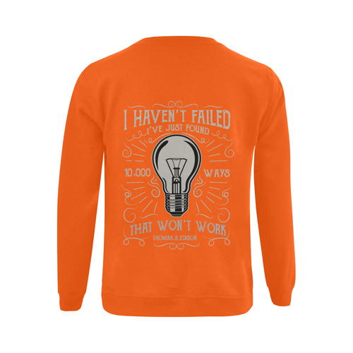 10000 Ways Orange Gildan Crewneck Sweatshirt(NEW) (Model H01)