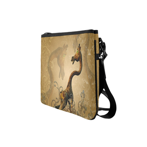 Little frightened giraffe Slim Clutch Bag (Model 1668)