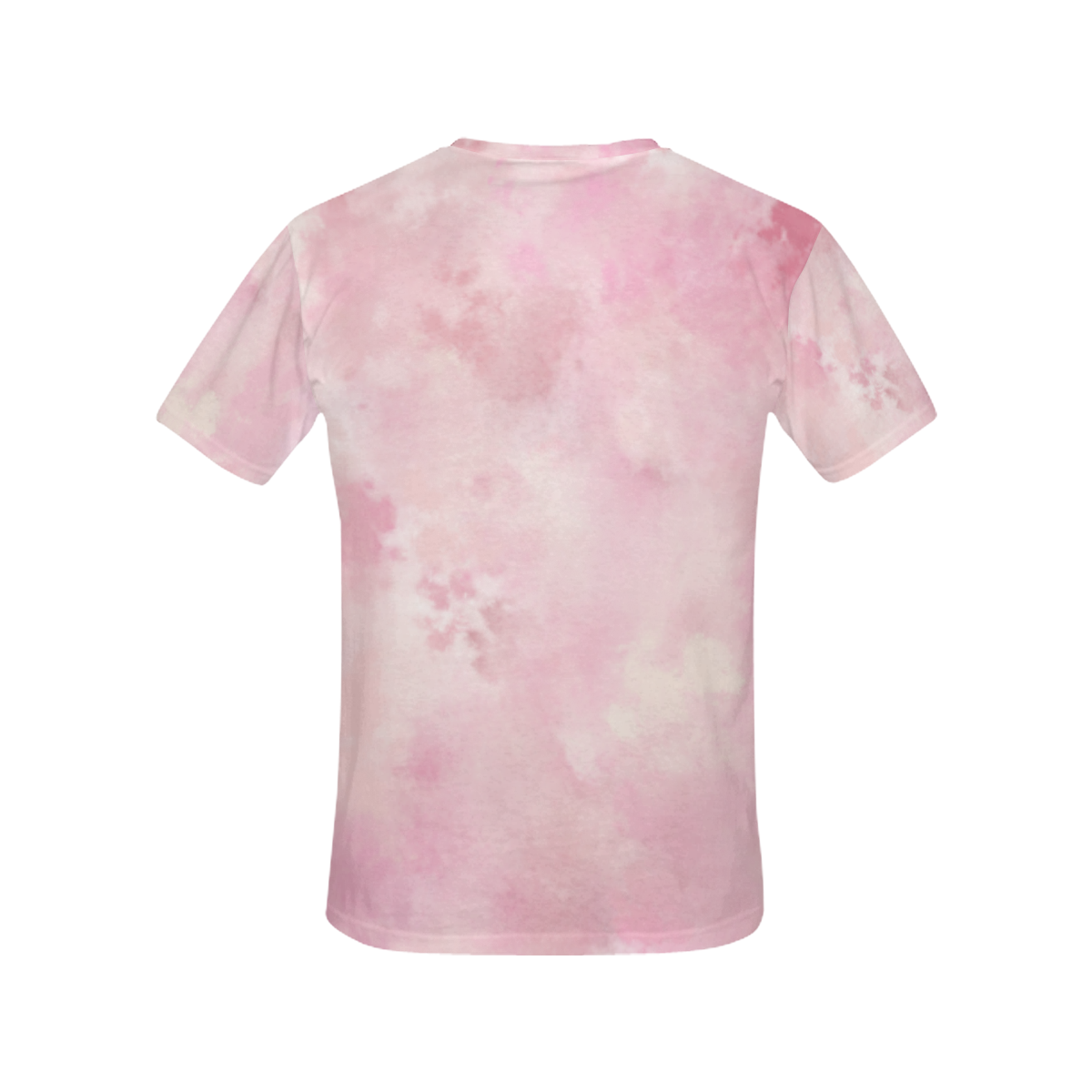 Pink rose fuscia batik look All Over Print T-Shirt for Women (USA Size) (Model T40)