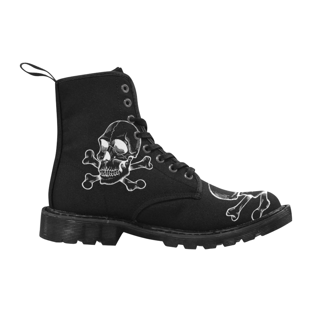 Skull 816 (Halloween) Martin Boots for Women (Black) (Model 1203H)