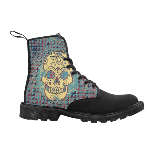 Trendy Skull 5171B by JamColors Martin Boots for Women (Black) (Model 1203H)