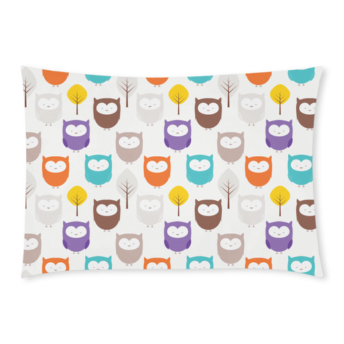 owls tree Custom Rectangle Pillow Case 20x30 (One Side)