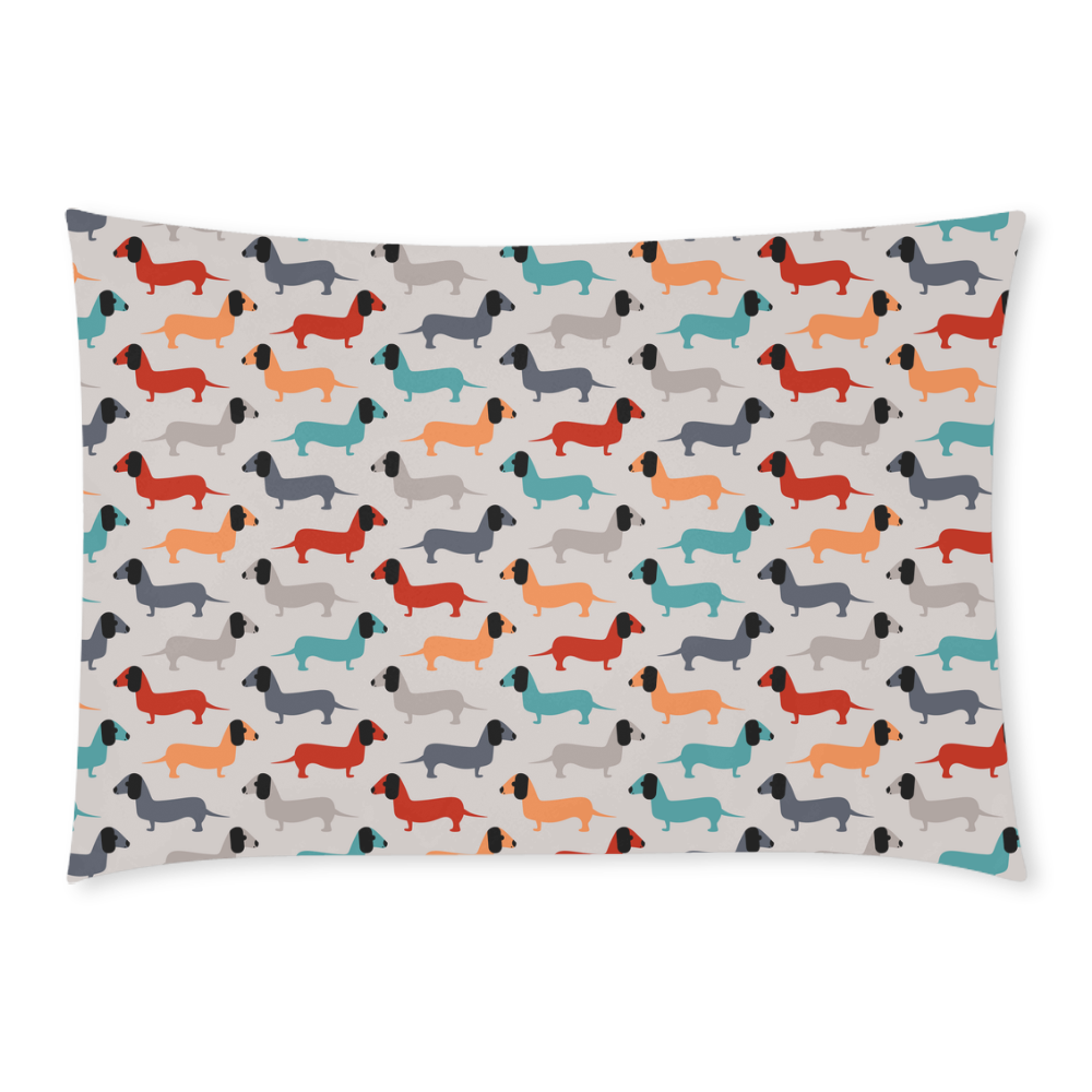 dog pattern Custom Rectangle Pillow Case 20x30 (One Side)