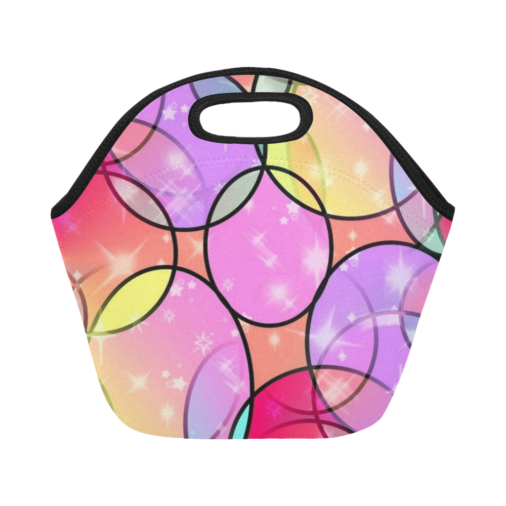 Round Pattern by Popart Lover Neoprene Lunch Bag/Small (Model 1669)