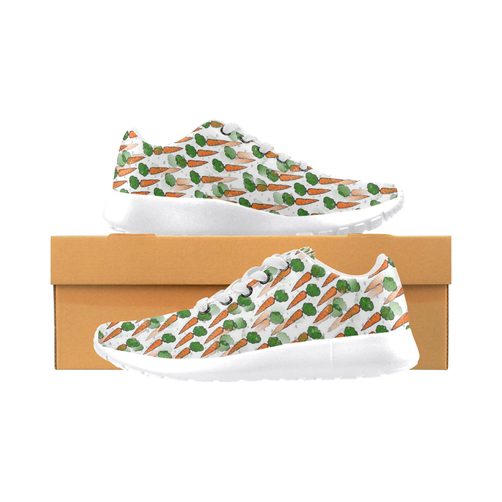 Carrot Popart by NIco Bielow Women's Running Shoes/Large Size (Model 020)