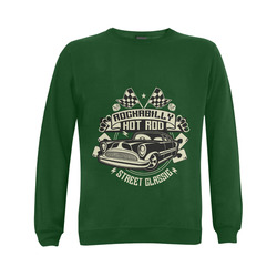 Rockabilly Hotrod Green Gildan Crewneck Sweatshirt(NEW) (Model H01)