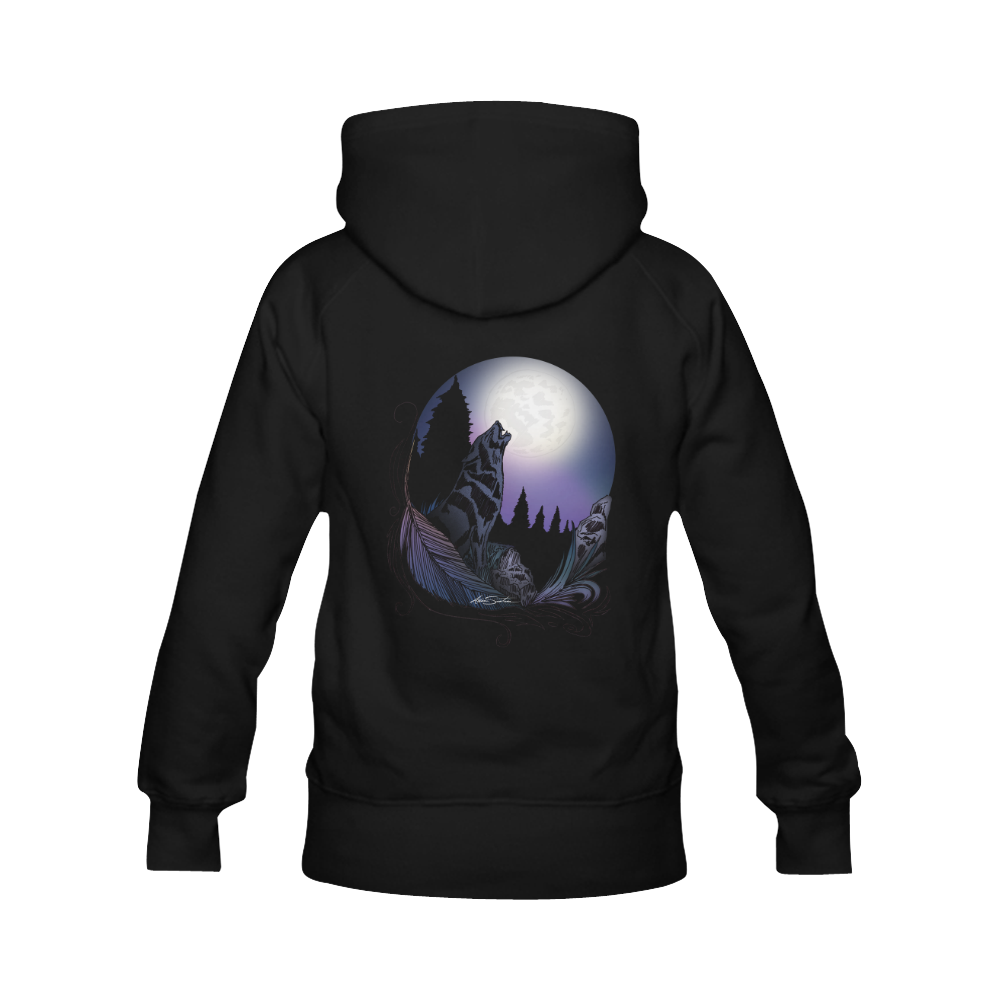 Howling Wolf Men's Classic Hoodie (Remake) (Model H10)