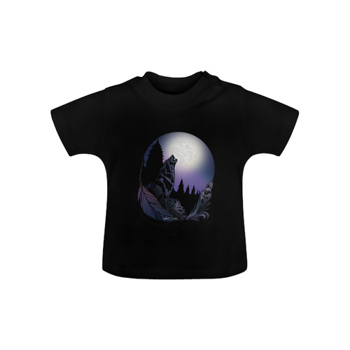 Howling Wolf Baby Classic T-Shirt (Model T30)