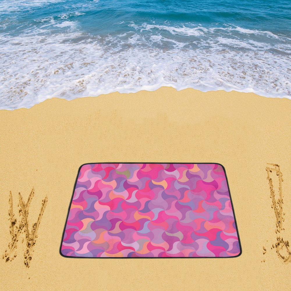 Mosaic Pattern 4 Beach Mat 78"x 60"