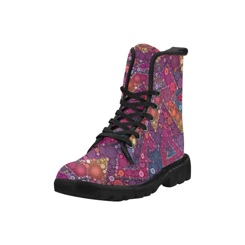 Dreaming In Purple Martin Boots for Women (Black) (Model 1203H)