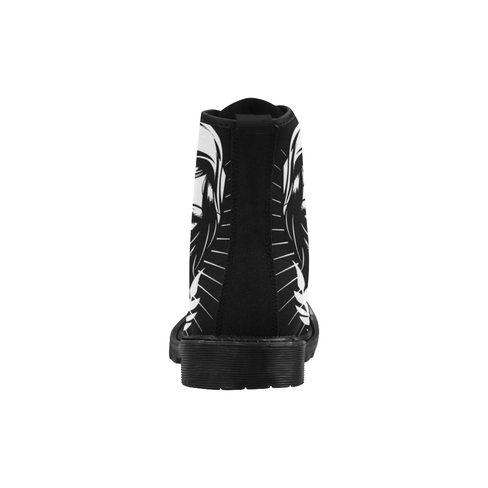 woman Martin Boots for Women (Black) (Model 1203H)