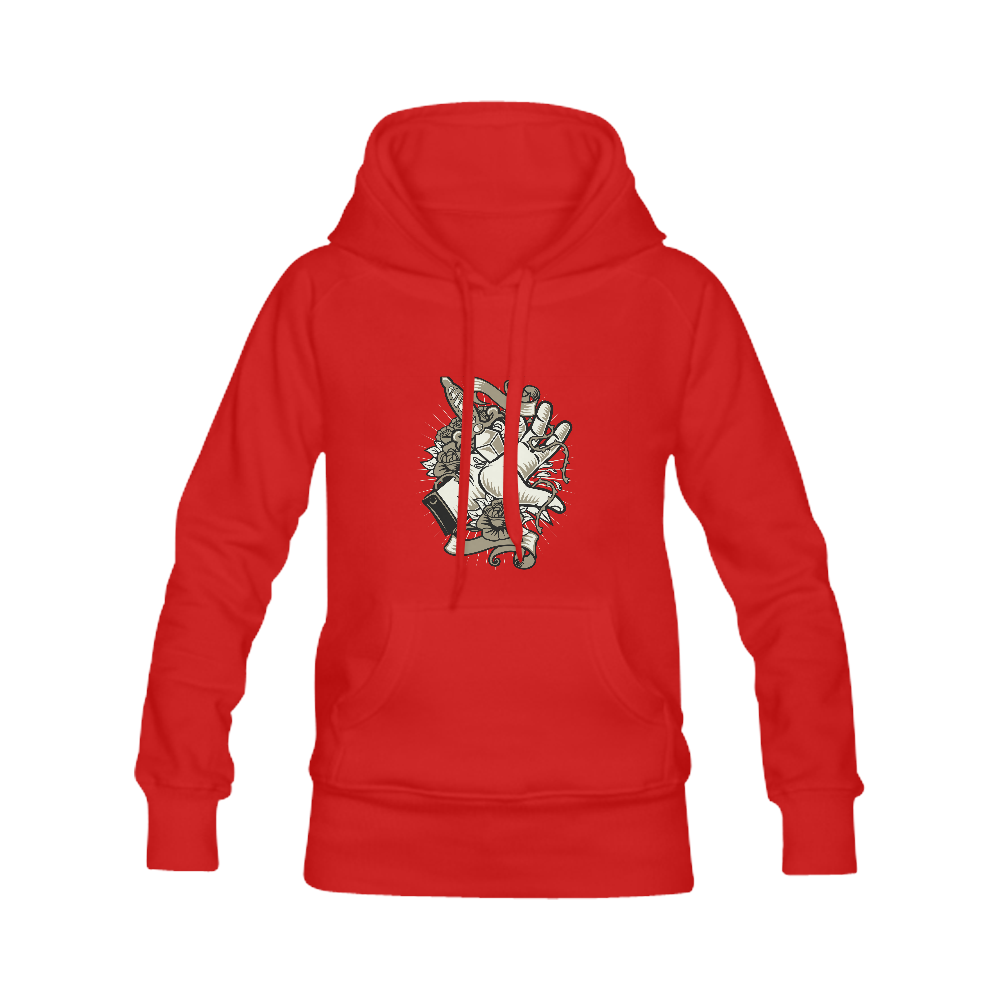 Sacrifice Red Men's Classic Hoodie (Remake) (Model H10)