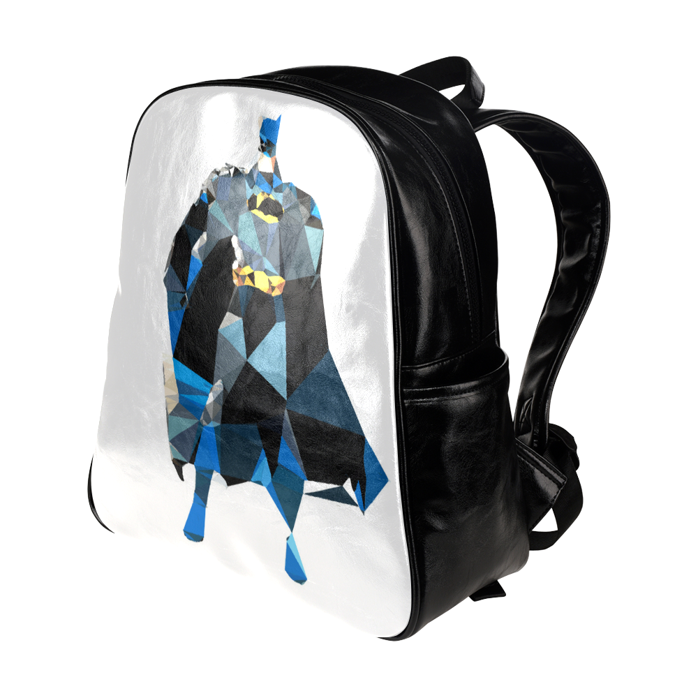 Hero Low Poly Geometric Triangles Multi-Pockets Backpack (Model 1636)