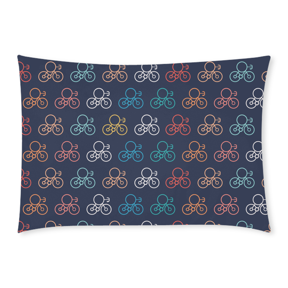 bicycle wheels Custom Rectangle Pillow Case 20x30 (One Side)