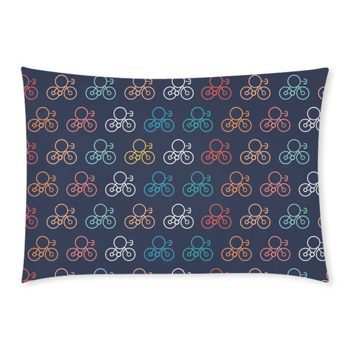 bicycle wheels Custom Rectangle Pillow Case 20x30 (One Side)