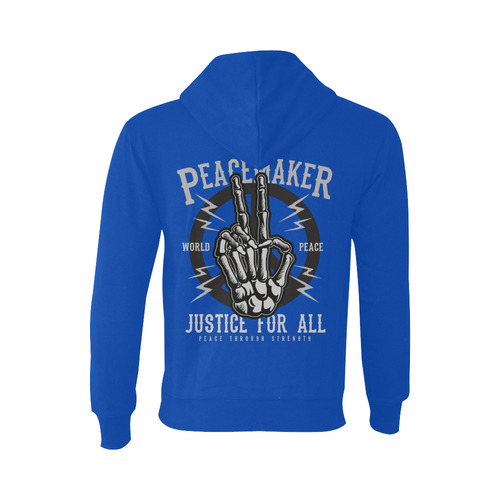 Peace Maker Blue Oceanus Hoodie Sweatshirt (NEW) (Model H03)