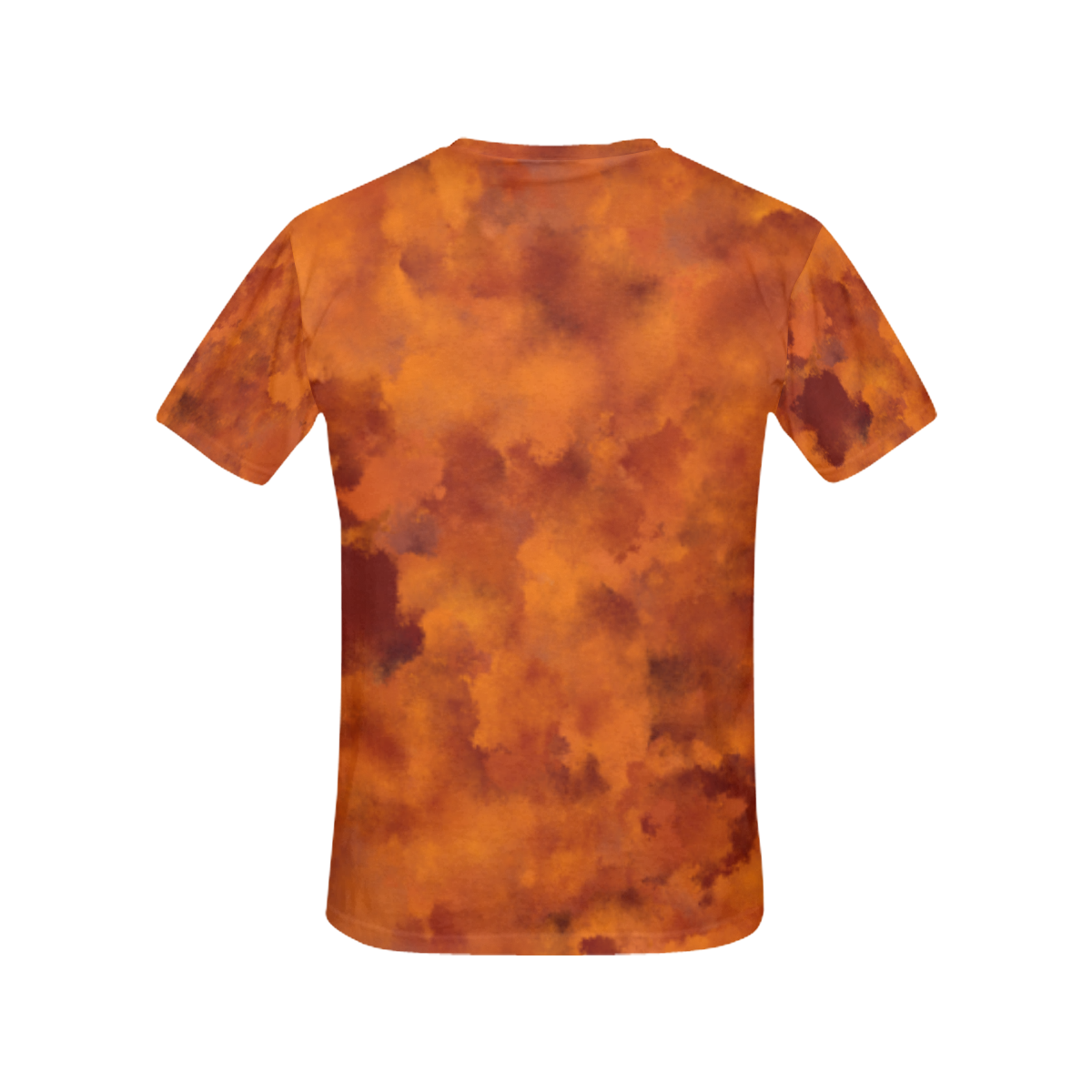Orange red batik look All Over Print T-Shirt for Women (USA Size) (Model T40)